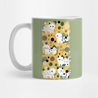 Polka Purradise: Feline Dot Delight Mug